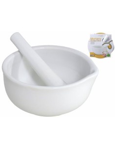 MORTERO 14.5x15.5x7.2CM PORCELANA BLANCO