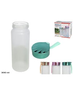 BOTELLA CRISTAL MILA 300ML 16X6CM 3SURTI