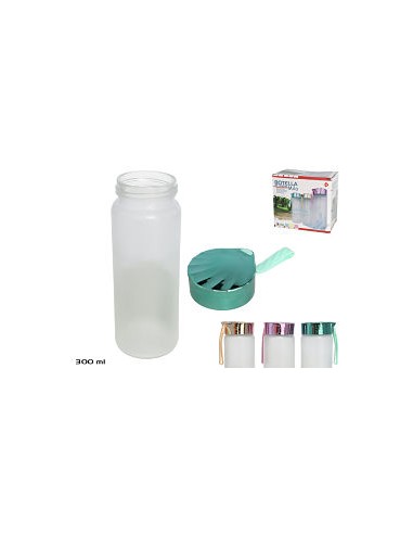 BOTELLA CRISTAL MILA 300ML 16X6CM 3SURTI