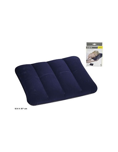ALMOHADA HINCHABLE FLOCADA 53X37CM