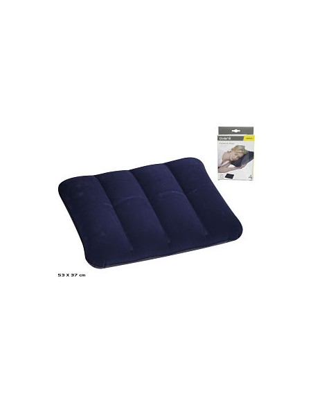 ALMOHADA HINCHABLE FLOCADA 53X37CM