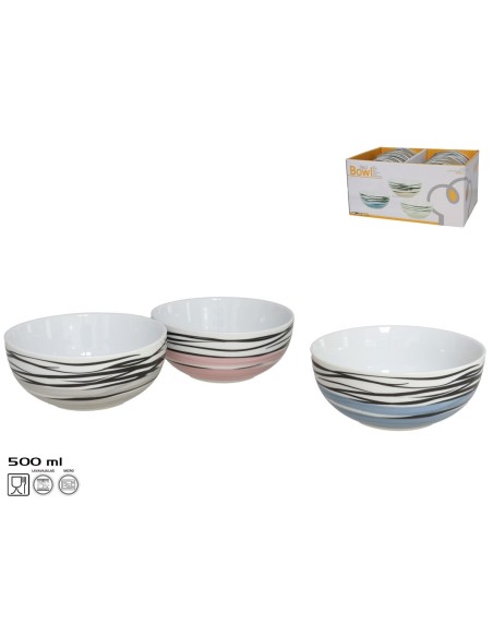 BOWL DALI 14CM PORCELANA 3 SURT