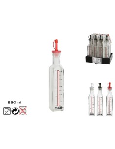 ACEITERA/VINAGRERA 250ML CRISTAL C/ MEDIDA