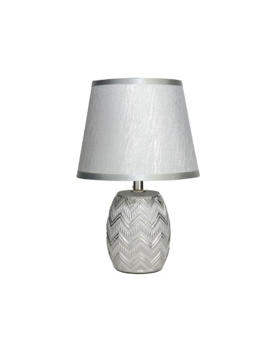 LAMPARA MESA CERAM LERMA 17X17X27CM PLAT