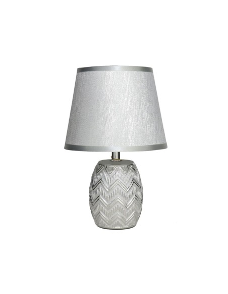 LAMPARA MESA CERAM LERMA 17X17X27CM PLAT