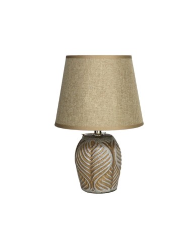 LAMPARA MESA CERAM BALSAS 17X17X27CM GRI