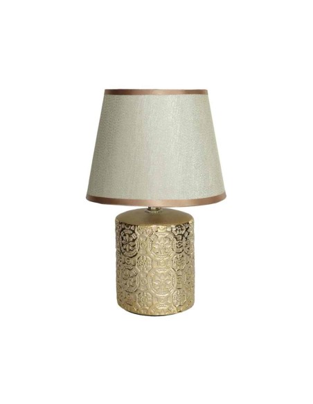 LAMPARA MESA CERAM TAMESÃ 17X17X27CM ORO