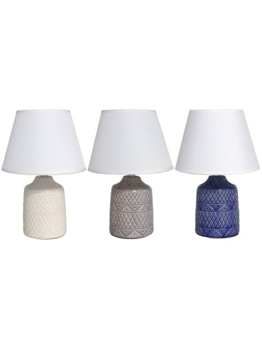LAMPARA MESA CERAM ATRATO 22X22X33CM 3SU