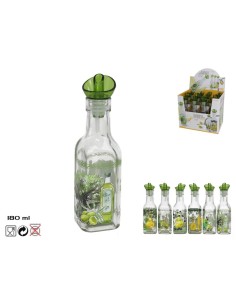 ACEITERA/VINAGRERA 180ML CRISTAL 6 SURT.