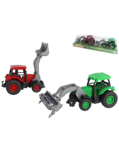 SET X 2 TRACTORES 28X8X8 CM