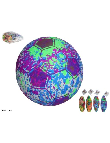 PELOTA FUTBOL CLASSIC PINTADA 22CM 4STD