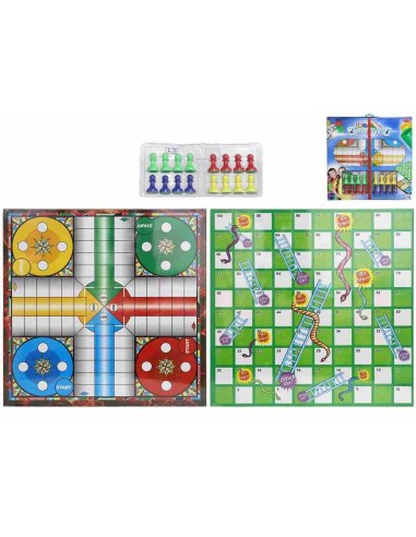 JUEGO PARCHIS Y ESCALERA 40X40X3CM
