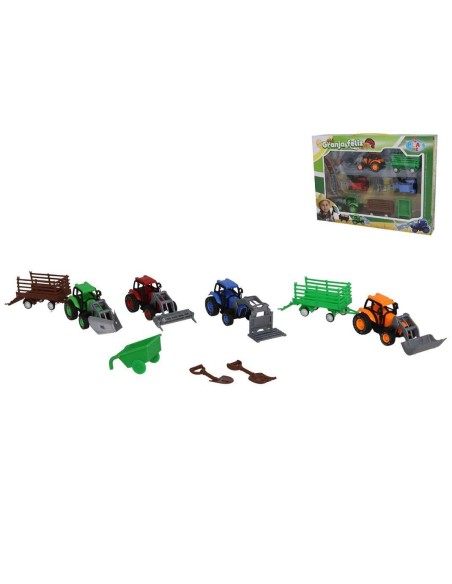 SET VEHICULOS GRANJA CON 7 PCS 38X6X29 CM