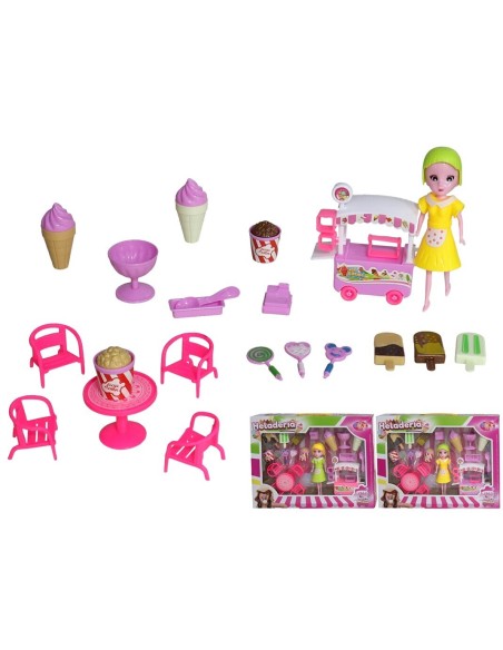 SET MUÑECA CON 21 ACCESORIOS 38.5X6X29 CM