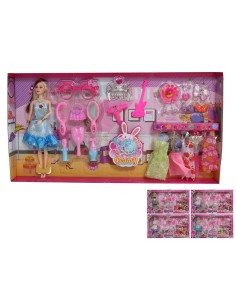 MUÑECA 12PZS 66X6.5X33CM CON ACCESORIOS