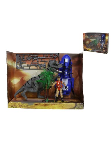 DINOSAURIO CON 5 PCS 29X10X22 CM