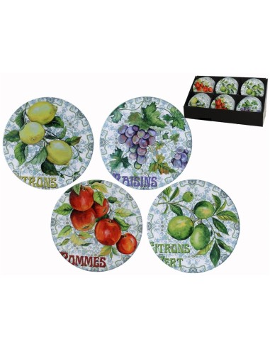 POSAVASOS 10.8CM REDONDO CERAMICA LEMON