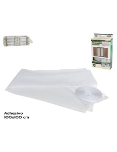 MOQUITERA BLANCA VENTANA CON ADHESIVO 100X100CM