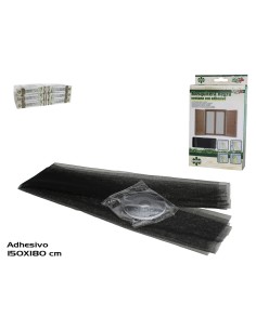MOSQUITERA NEGRA VENTANA CON ADHESIVO 150X180CM