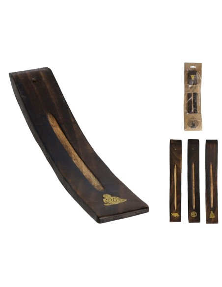 PORTA INCIENSO CURVO 25,4X3,5CM 3 SURT.