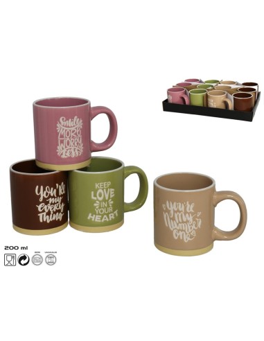 TAZA 200ML SAMMY GRES SURTIDO