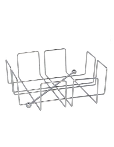 SERVILLETERO DE METAL NIGER 20X20X6CM