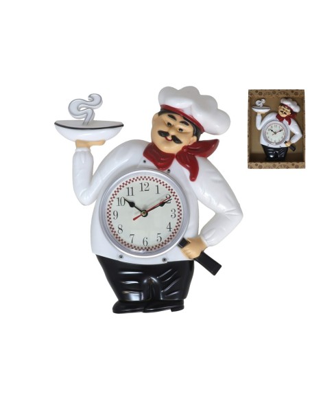 RELOJ DE PARED CHEF 30X24,5CM
