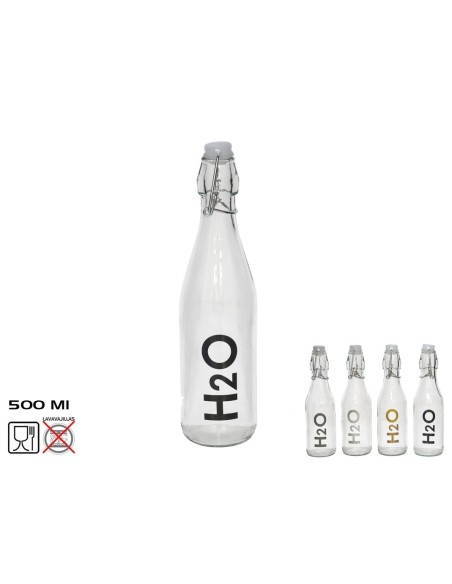 BOTELLA  CRISTAL 500ML H2O