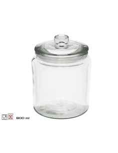 TARRO C/ TAPA CRISTAL LUCIA 800ML