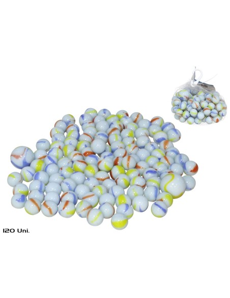 SET 120 CANICAS CERAMICA Y 2 BOLOS