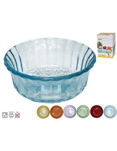 BOWL RAYAS CRISTAL 11X11X5,2CM 6 SURTIDOS