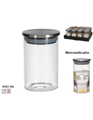 TARRO BOROSILICATO 300ML T/METALICA WALLACE