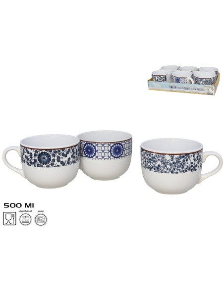 TAZA JUMBO 500ML NIGHT 3 SURT GRES