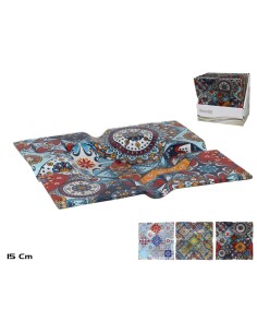 CENICERO CUADRADO CRISTAL CHURCH 15X15CM 3 SURTIDO