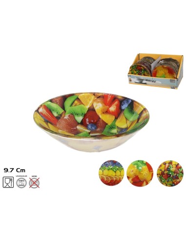 BOWL CRISTAL 9,7CM FRUITS 3 SURTIDOS