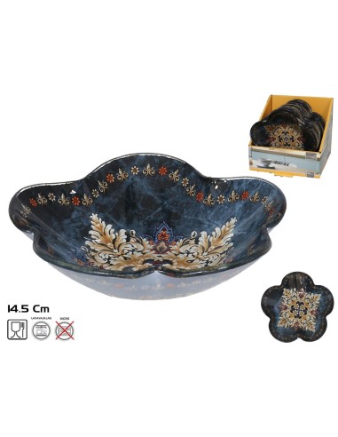 BOWL CRISTAL FLOR SHIELD 14,5X14,5CM