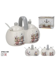 AZUCARERO/SALERO C/CUCHARA 250ML ROCIO DOLOMITA 2