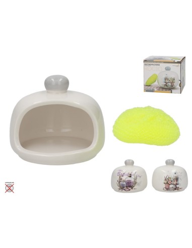 ESTROPAJERO ROCIO 11,6X9,8CM DOLOMITA 2 SURTIDOS