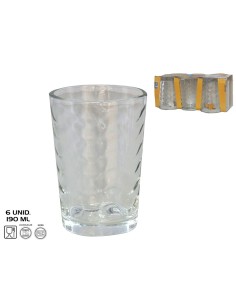 SET 6 VASOS WAVE 190 ML