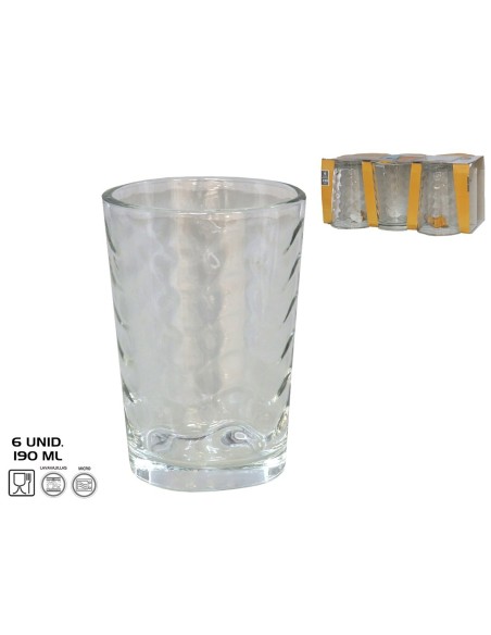 SET 6 VASOS WAVE 190 ML