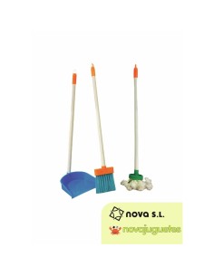 CONJUNTO ESCOBA FREGONA Y RECOGEDOR