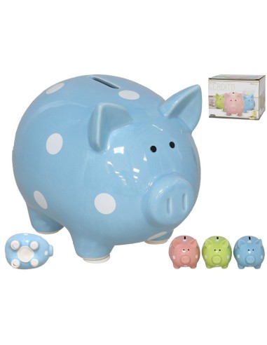 HUCHA GRANDE CERDITOS 3 COLORES SURT 16,2X12,3X12,