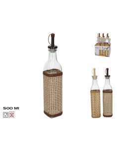 ACEITERA/VINAGRERA 500ML C/TAPON ZOE 2 SURT.