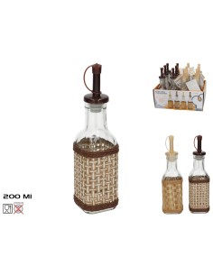 ACEITERA/VINAGRERA 200ML C/TAPON ZOE 2 SURT.