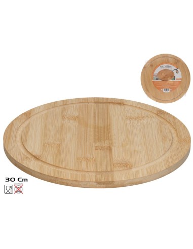 TABLA 30X1CM CORTE REDONDA BAMBU