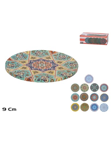 POSAVASOS 9 CM DECOR SURT
