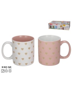 JARRA MUG GRES 330ML LOVE 2 SURT