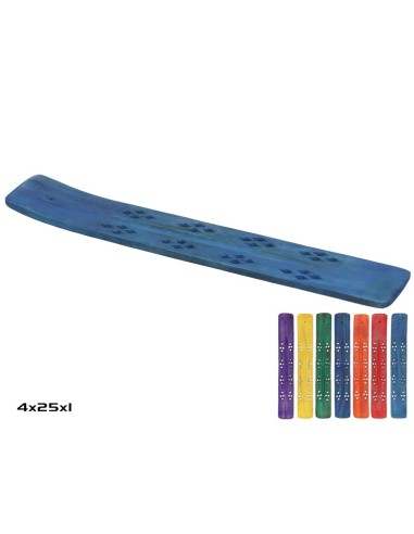 PORTA INCIENSO 4X25CM 7 COLORES