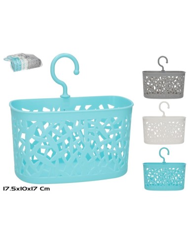 CESTO PINZAS 17,5X10 CM CON GANCHO