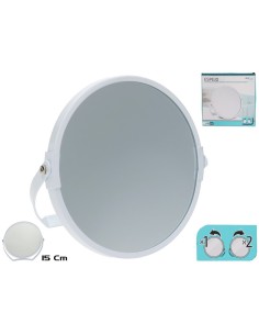 ESPEJO 15CM 2XMETAL RED.